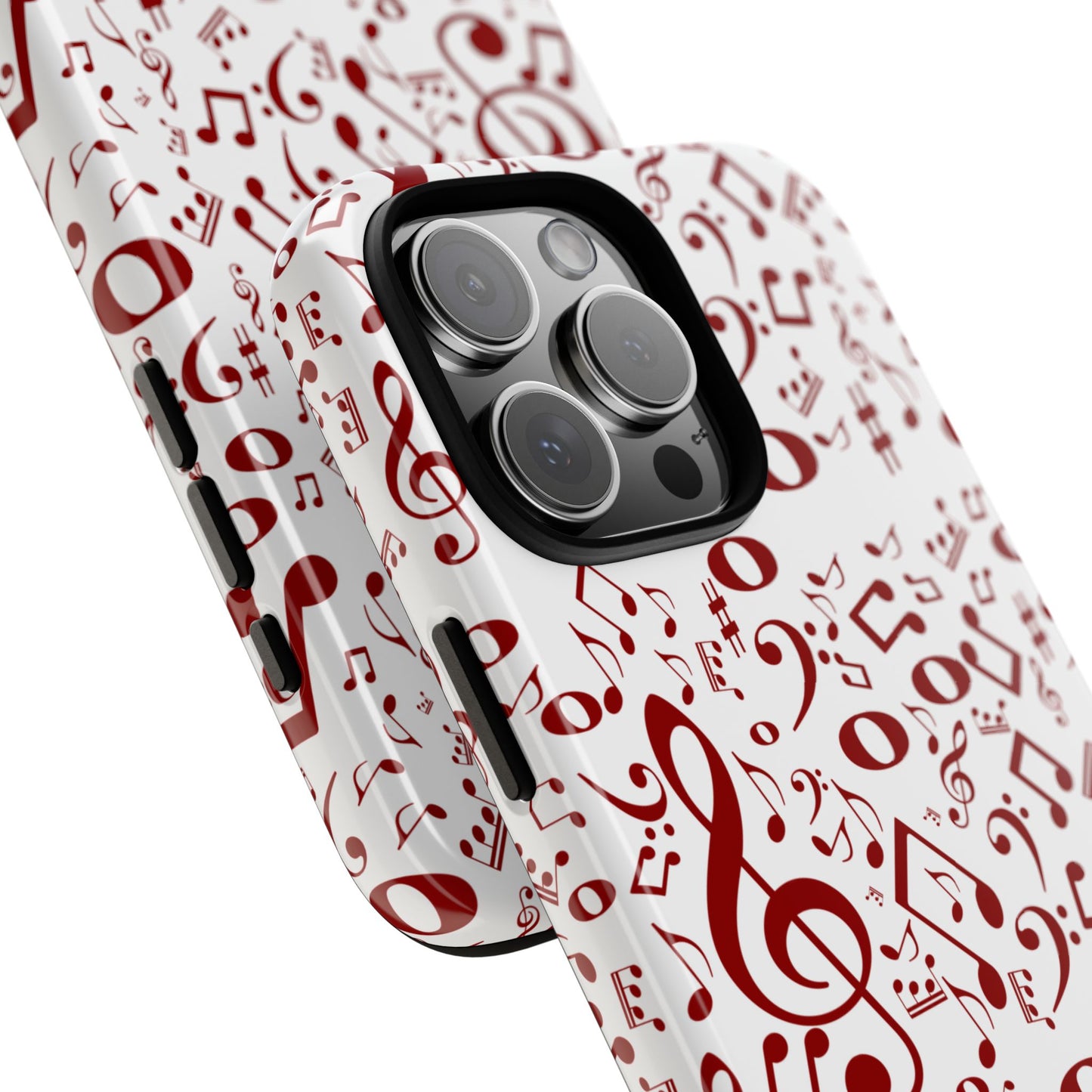 Musical Note Phone Case, Tough iPhone Cover, Gift for Musicians, Customizable, Music Lover's Accessory, Durable Phone Protection