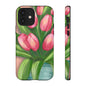 Floral Phone Case with Vibrant Tulips - Tough Cases for Garden Lovers, Spring Gifts, Nature Enthusiasts, Unique Gadget Accessories, [...]