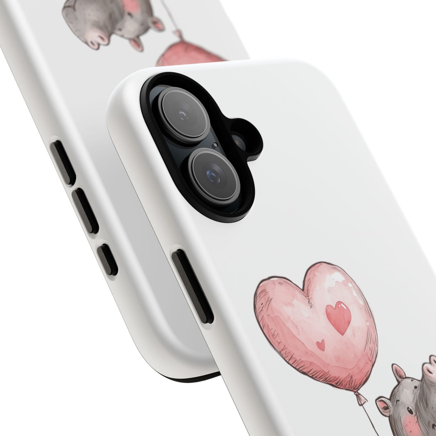 Cute Hippo Phone Case - Good Vibes Design, Animal Lover Gift, Fun Accessory, Birthday Present, Phone Accessories