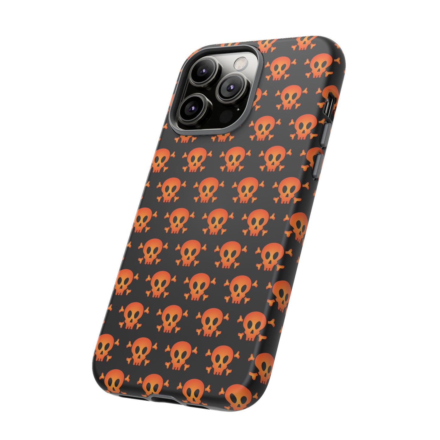 Halloween Skull Phone Case, Spooky Mobile Cover, Trick or Treat Accessory, Goth Gift, Skull Pattern Design