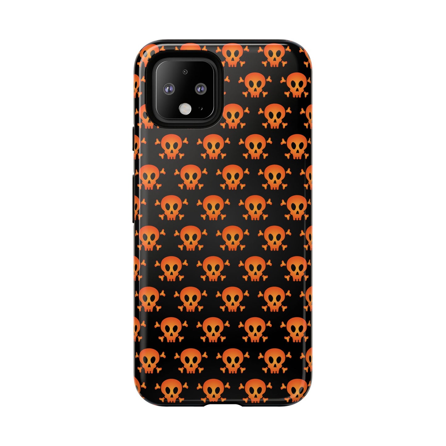 Halloween Skull Phone Case, Spooky Mobile Cover, Trick or Treat Accessory, Goth Gift, Skull Pattern Design