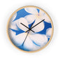 Serene Floral Wall Clock Perfect for Home Decor, Living Room