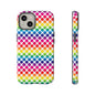 Rainbow Dot Phone Case, Colorful Phone Cover, Fun Phone Accessory, Gift for Friends, Trendy Mobile Case