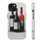 Wine Lover's Phone Case, Tough Phone Cover, Artistic Wine Design, Gift for Wine Enthusiasts, Customizable Case, Unique Wine Art
