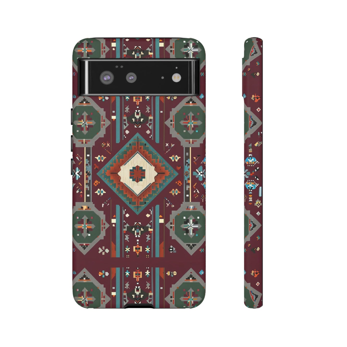 Tribal Pattern Phone Case - Boho Chic, Tough Durable Cover, Stylish Tech Accessory, Gift for Him/Her, Festival Essentials