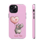 Cute Hippo Phone Case | Good Vibes, Gift for Friends, Cute Phone Accessories, Animal Lover Gift, Happy Phone Cover