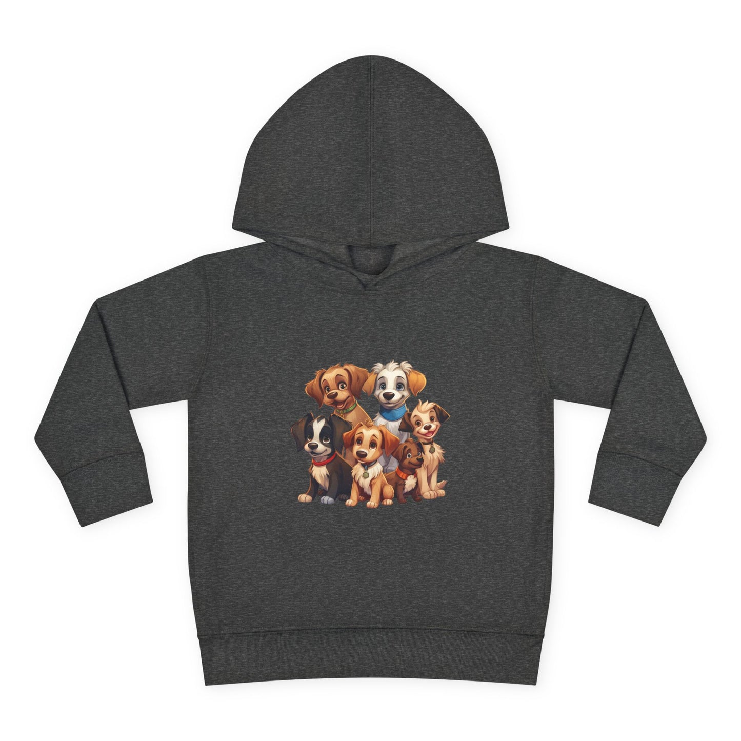 Adorable Puppy Print Toddler Hoodie, Cute Kids Fleece Pullover, Dog Lover Gift, Warm Hoodie for Boys & Girls, Pet Themed Clothes