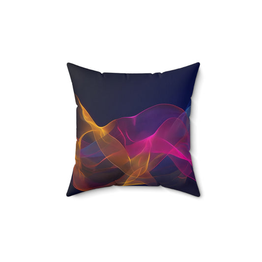 Vibrant Swirl Decorative Pillow, Cozy Home Decor, Colorful Cushion, Modern Art Pillow, Unique Gift for Art Lovers