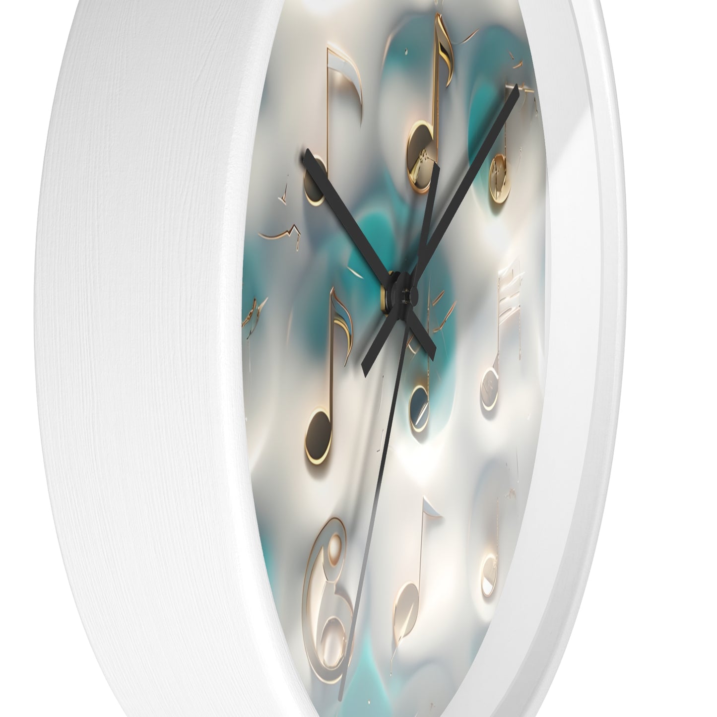 Musical Notes Wall Clock - Home Decor for Music Lovers, Gift for Musicians