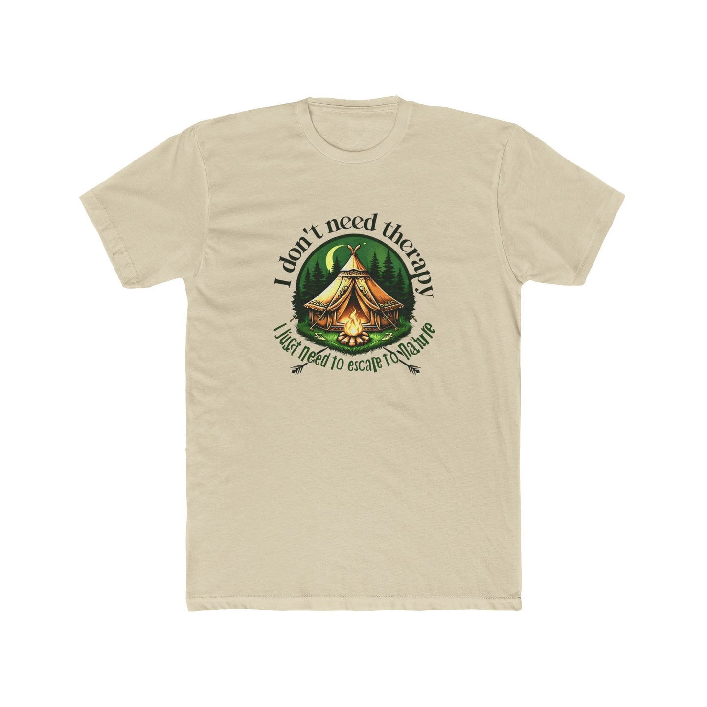 Escape to Nature Tee - Unisex Cotton Crew, Adventure Shirt, Camping Apparel, Nature Lover Gift, Therapy Escape Tee, Outdoor Fun