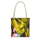Vibrant Abstract Art Tote Bag, Colorful Reusable Shopper