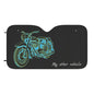 Motorcycle Design Car Sunshade — "My Other Vehicle" Windshield Sun Shade