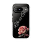 Floral Phone Case - Life is Good, Tough Phone Cover, Gift for Her, Rose Design, Personalized Phone Accessory, Stylish Tech Protector