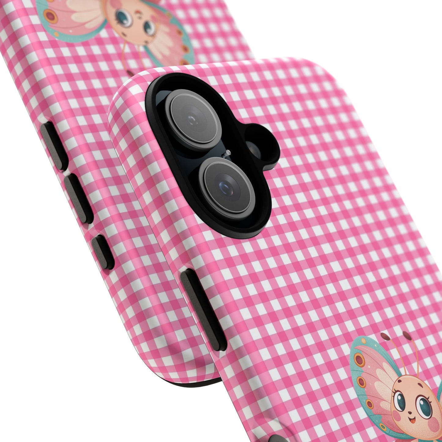 Cute Butterfly Phone Case, Tough Cases, Floral Phone Accessory, Gift for Her, Spring Fashion, Kids' Birthday Present, Pastel Aesthetic