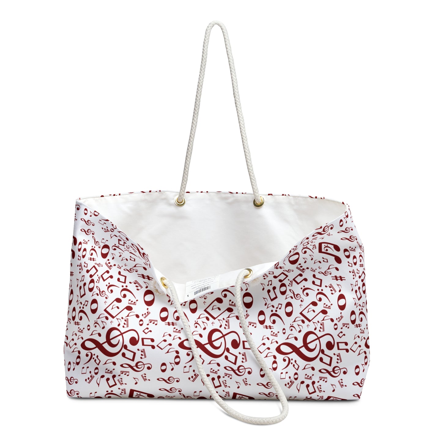 Stylish Music-Themed Weekender Bag, Perfect for Music Lovers, Travel, Gym, Beach, and Weekend Getaways