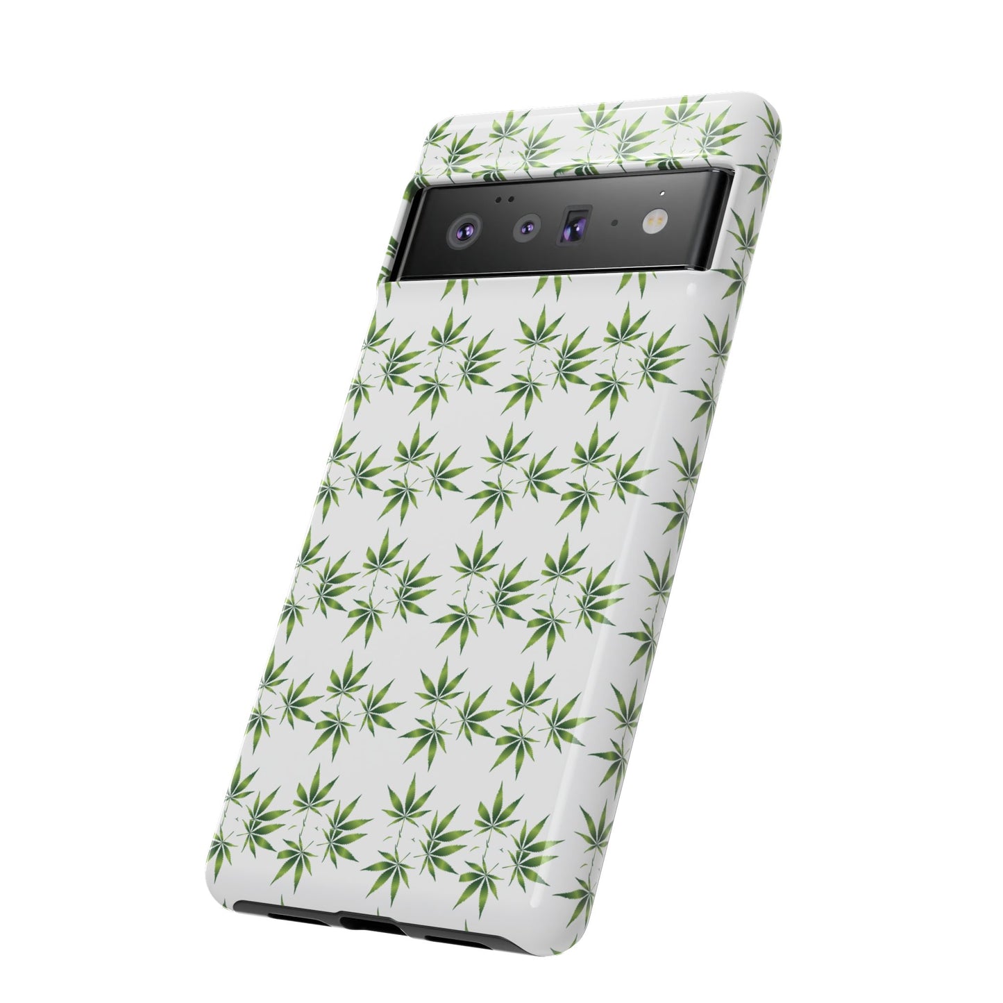 Stylish Phone Case with Cannabis Leaf Design, Durable Phone Cover, Gift for Stoner Friends, Unique Phone Accessory, Nature-Inspired Design