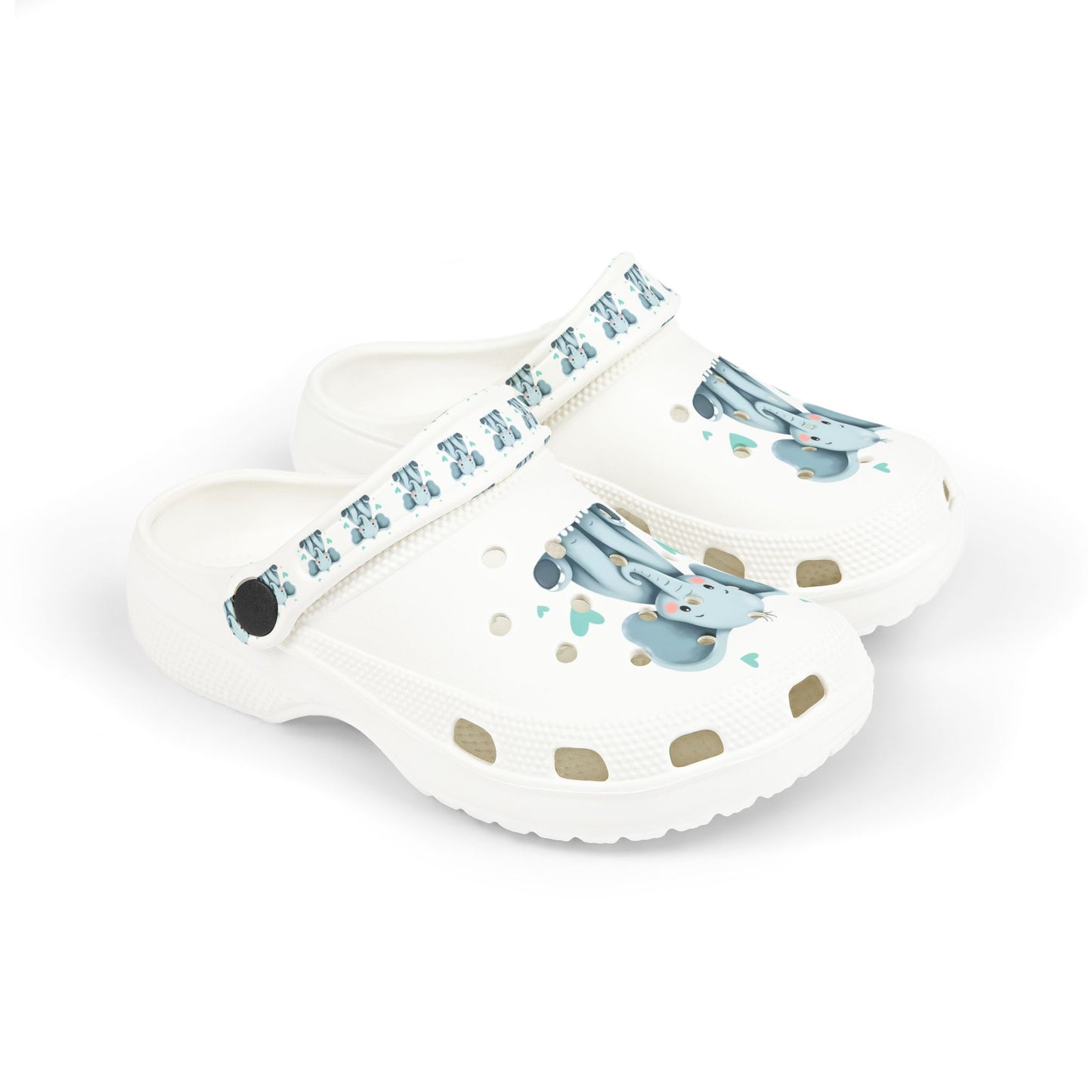 Kid's Elephant Design EVA Foam Clogs, Cute Kids Shoes, Summer Sandals, Fun Footwear, Playtime Shoes, Gift for Children