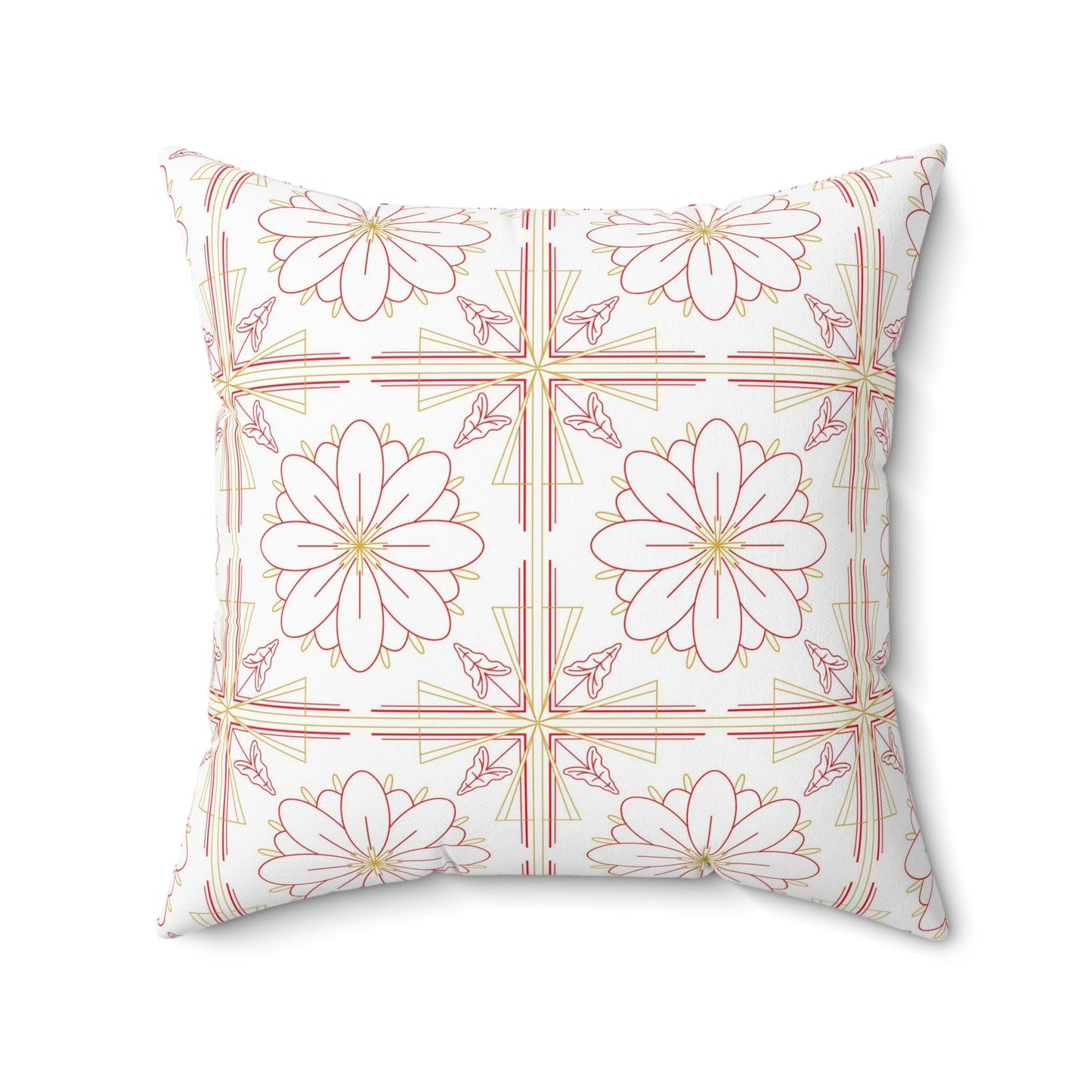 Chic Floral Square Pillow | Decorative Cushion, Home Decor, Boho Style, Gift for Her, Couch Pillow, Throw Pillow