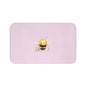 Whimsical Bee Bath Mat - Cute Honey Bee Design, Bathroom Decor, Kid's Room Accent, Gift for Bee Lovers, Floral Bathroom Rug