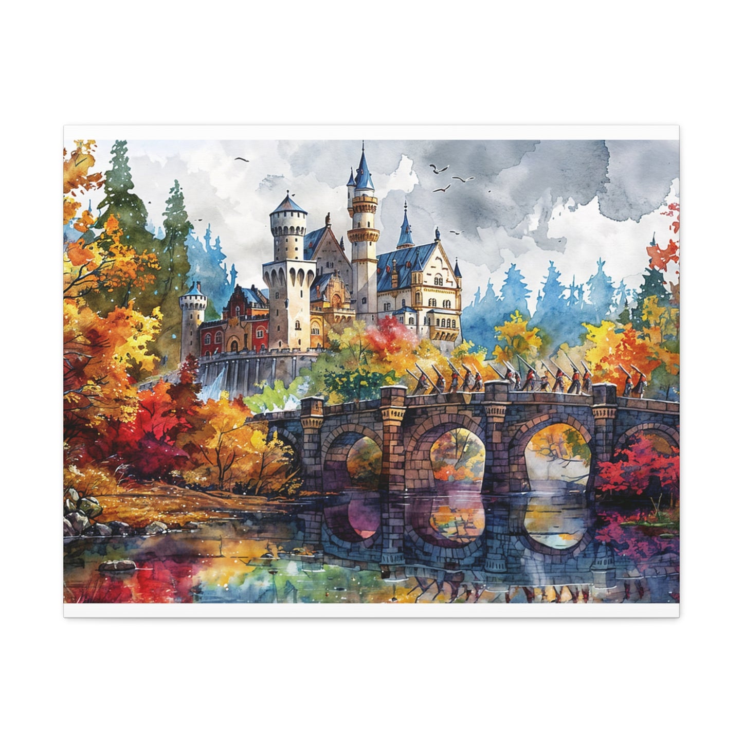 Matte Canvas, Stretched, 1.25" - Castle