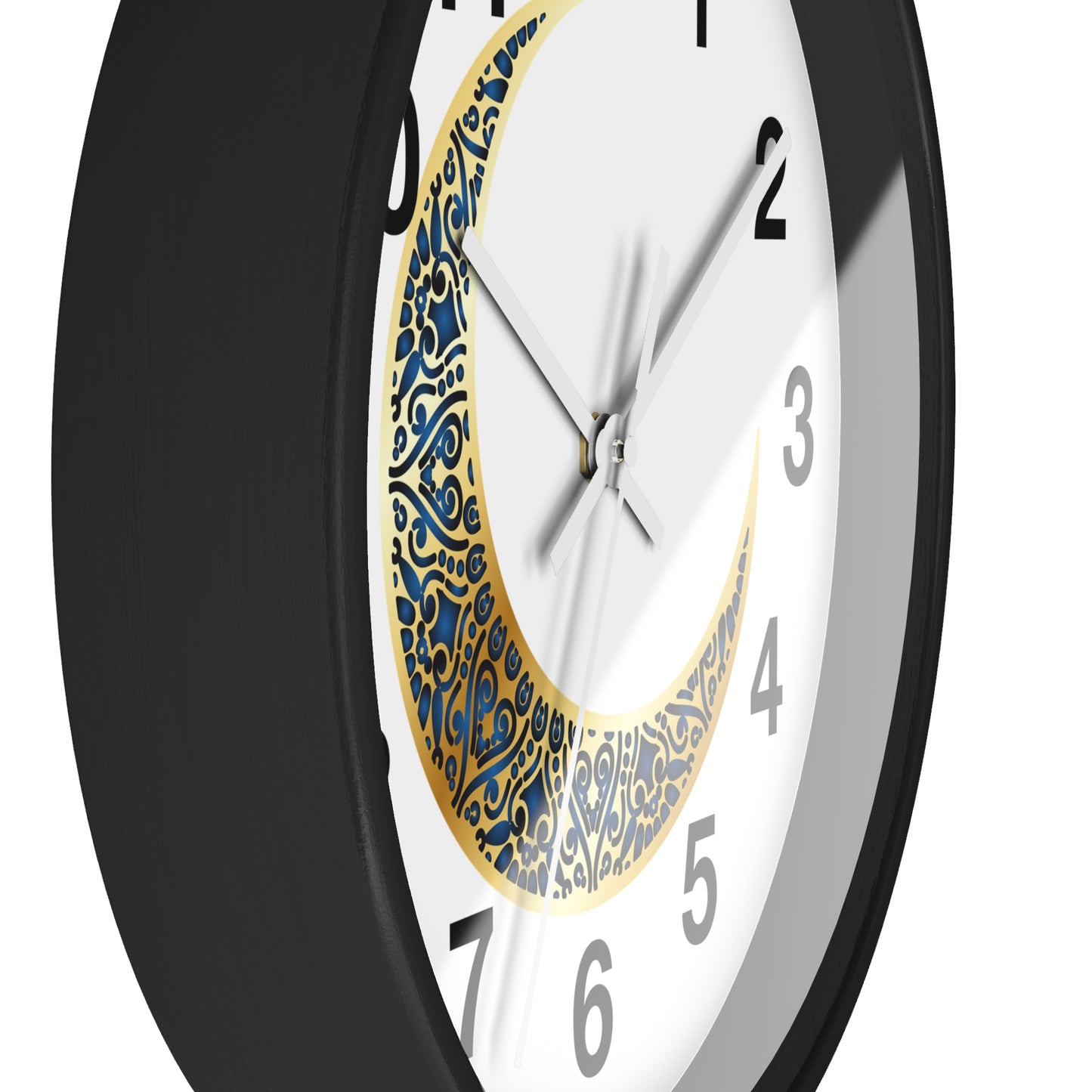 Elegant Boho Moon Phase Wall Clock, Decorative Home Clock, Unique Gift for Home Decor, Wellness, and Spiritual Spaces, Timepiece