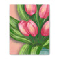 Matte Canvas, Stretched, 1.25" Tulips