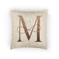 Personalized Monogram Woven Pillow, Cozy Home Décor, Gift for Weddings, Housewarming, Birthdays, Elegant Throw Cushion