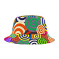 Colorful Abstract Bucket Hat, Stylish Summer Accessory, Trendy Fashion Hat, Vibrant Outdoor Gear, Gift for Music Festivals, Beach Wear