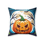 Halloween Pumpkin Decorative Pillow, Fall Home Decor, Spooky Cushion, Living Room Accent, Autumn Pillow