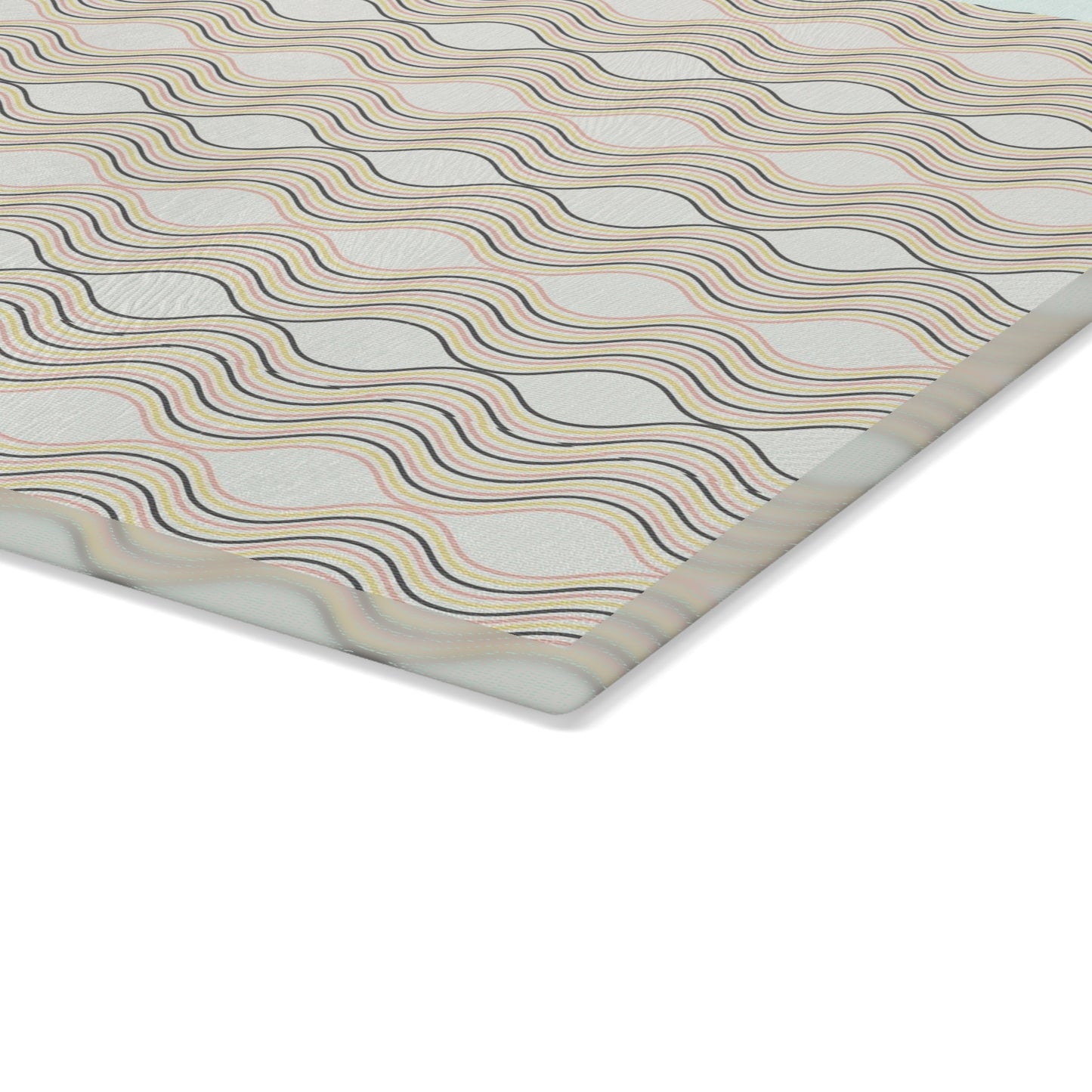 Boho Wave Glass Cutting Board, Kitchen Decor, Gift for Home Chef, Housewarming Present, Unique Cooking Essential, Modern Serveware