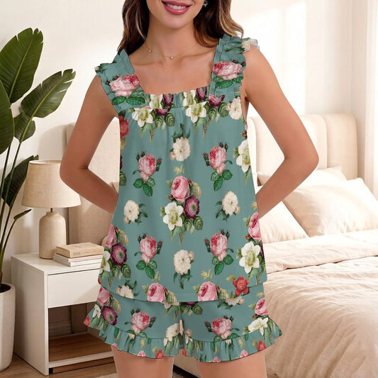 Ruffled Pajama Set