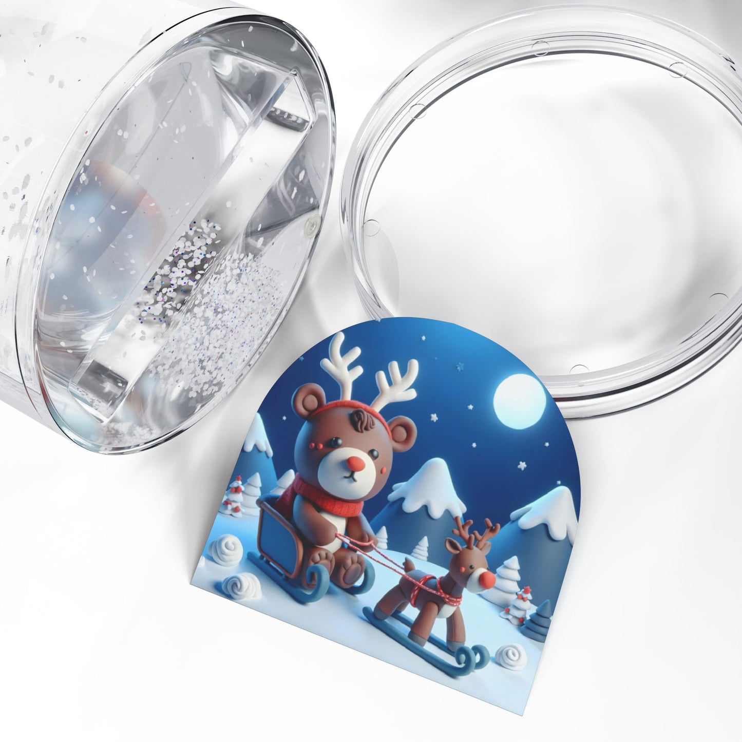 Winter Wonderland Snow Globe, Holiday Decor, Christmas Gift, Festive Decoration, Collectible Keepsake