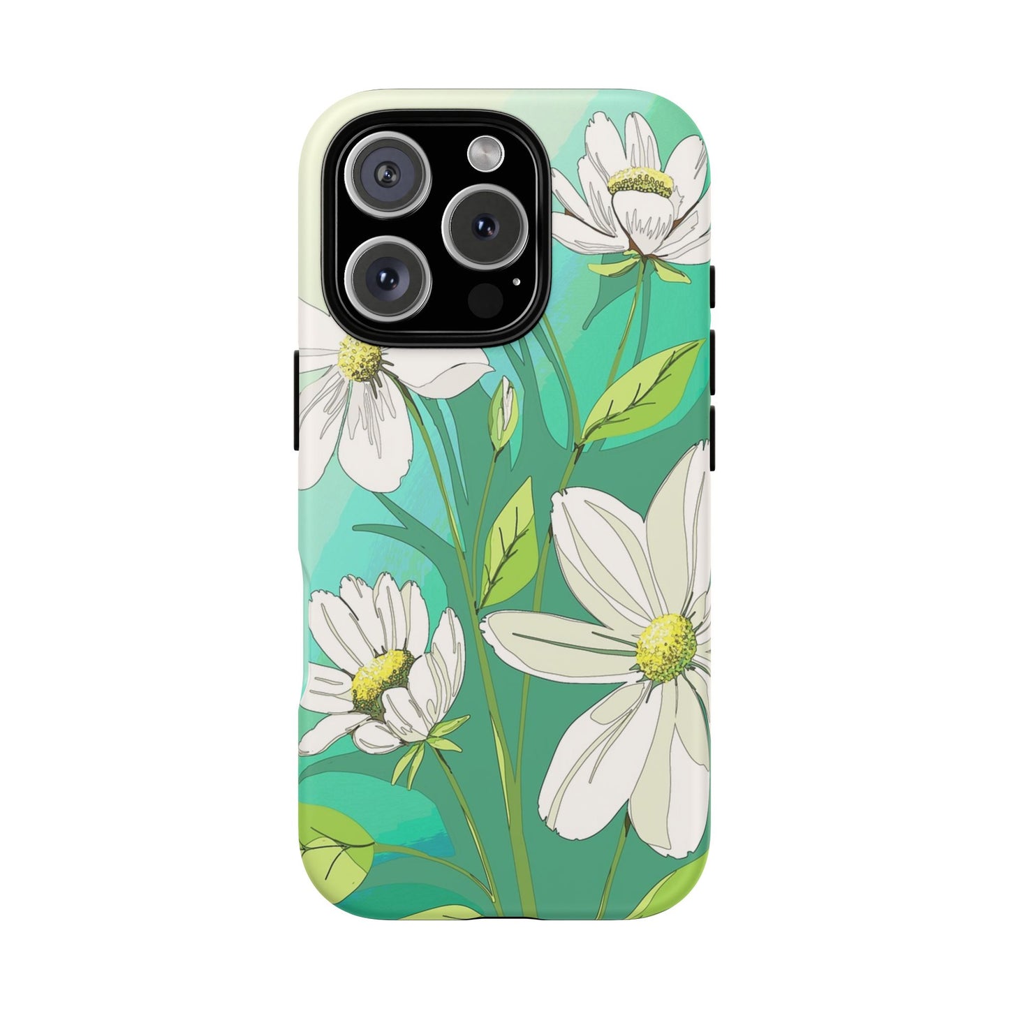 Floral Phone Case, Tough Cases, Flower Design, Nature Inspired, Eco-Friendly Cover, Unique Gift for Her, Spring Accessories