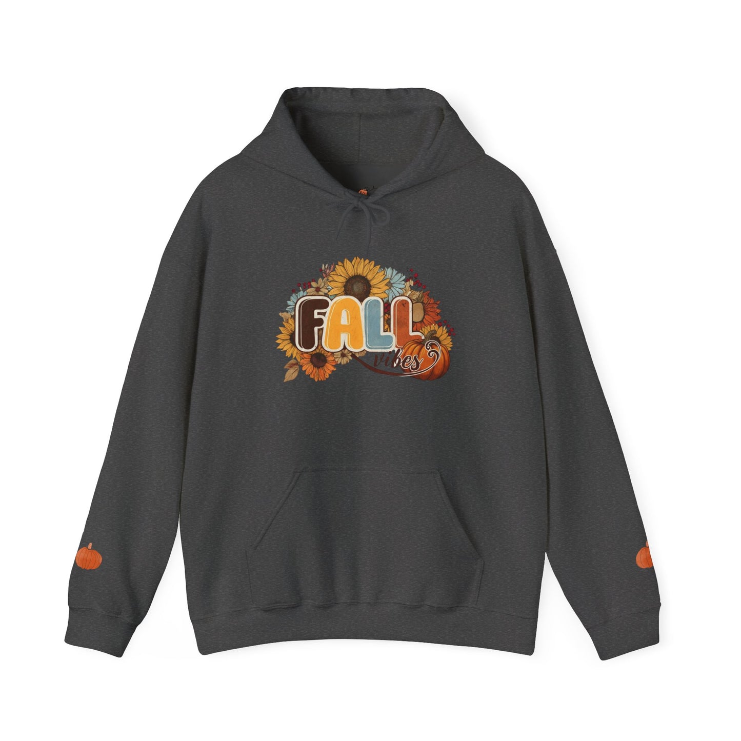 Cozy Fall Vibes Hoodie, Unisex Sweatshirt for Autumn, Pumpkin Design, Perfect for Thanksgiving, Gift for Friends, Seasonal Wear