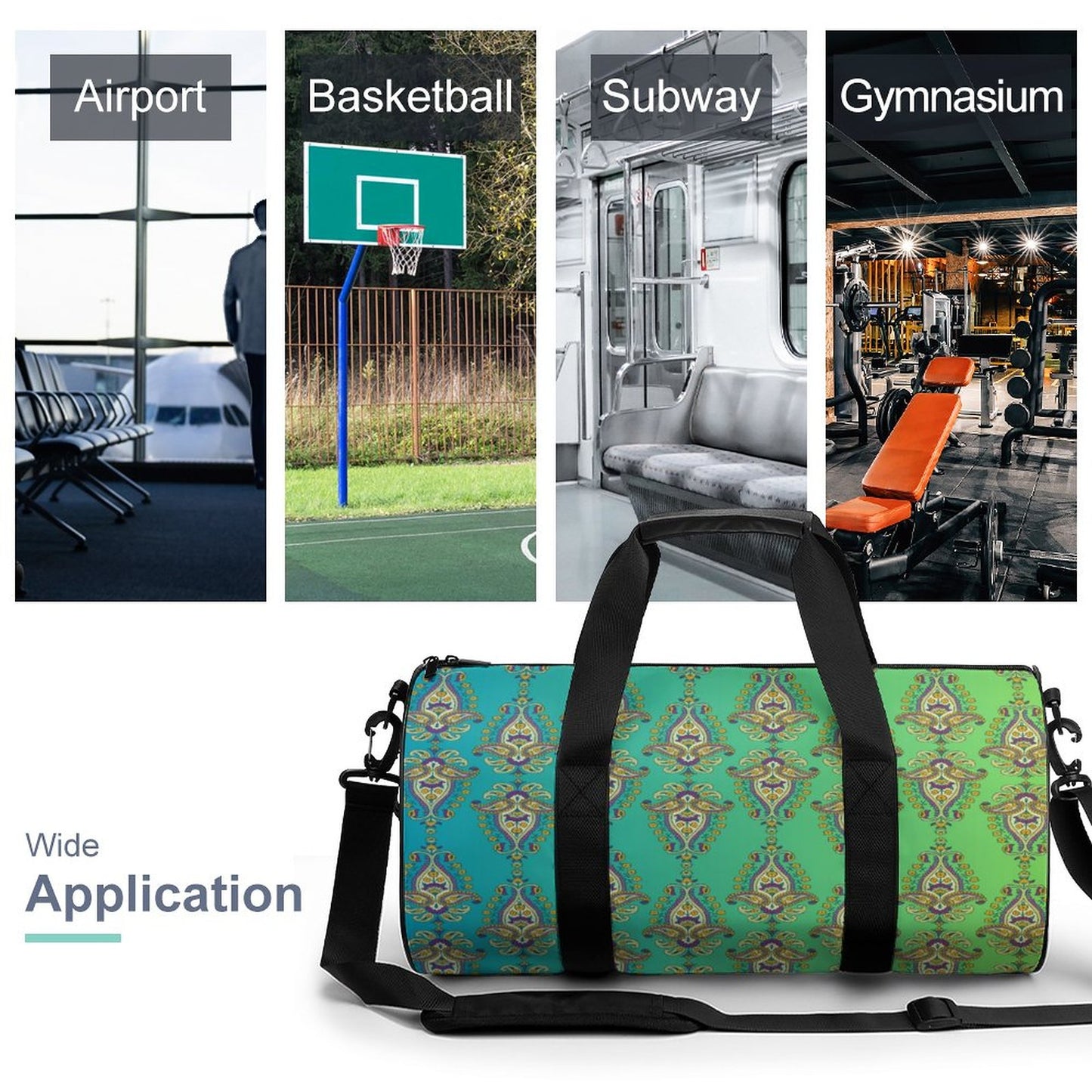 Cylindrical Gym Bag(Multi-sites)