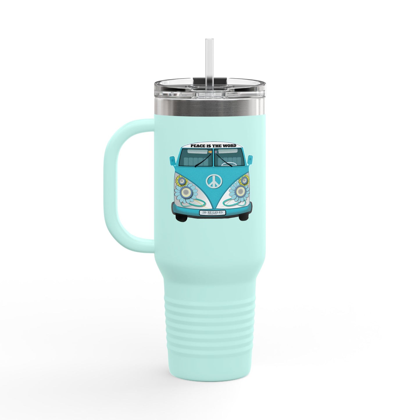 Vintage Van Insulated Travel Mug, Coffee Mug, Tea Tumbler, Road Trip Gift, Eco-Friendly Travel Cup