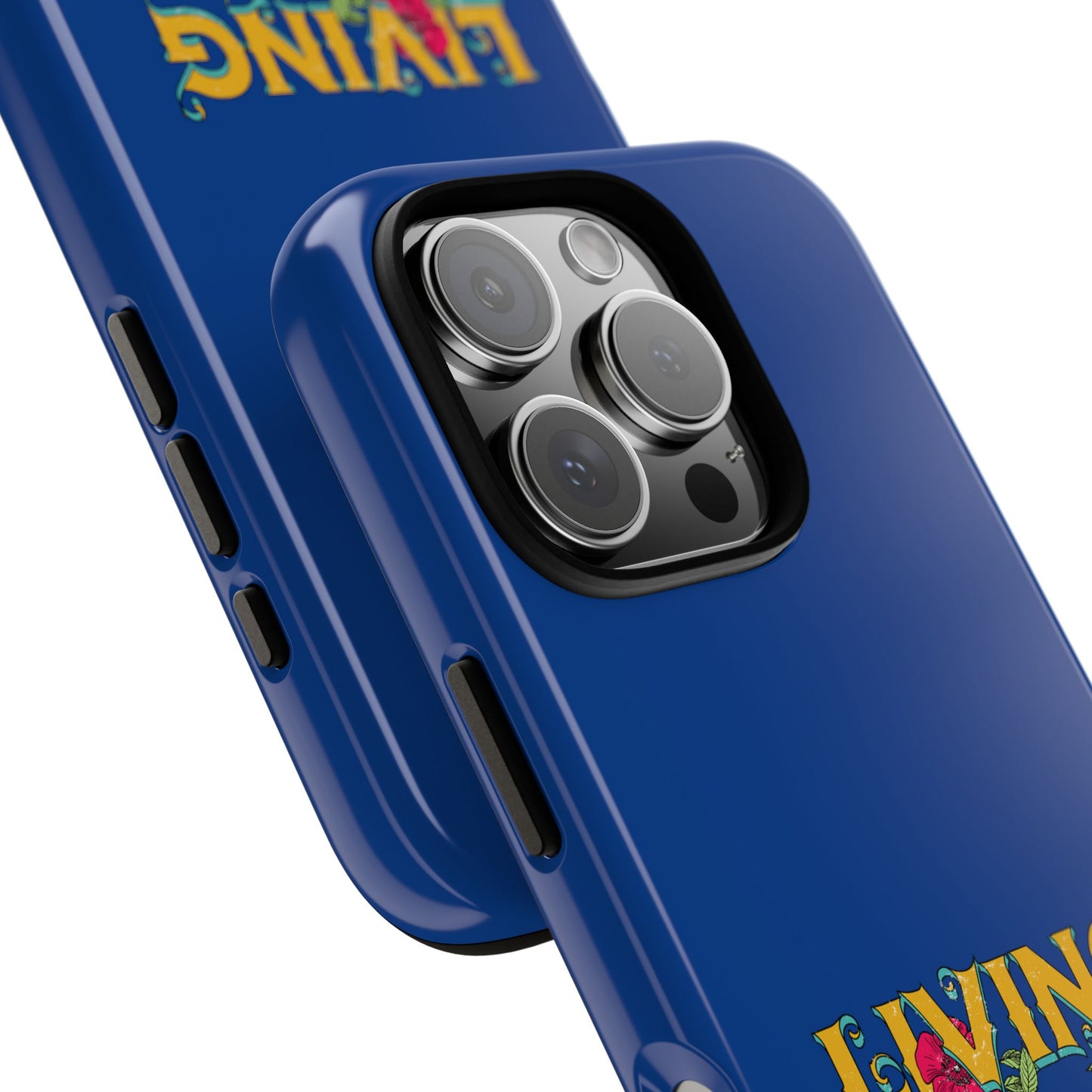Living the Dream Phone Case, Floral Phone Cover, Tough Phone Case, Inspirational Gift, Boho Style Accessory, Dreamer Case