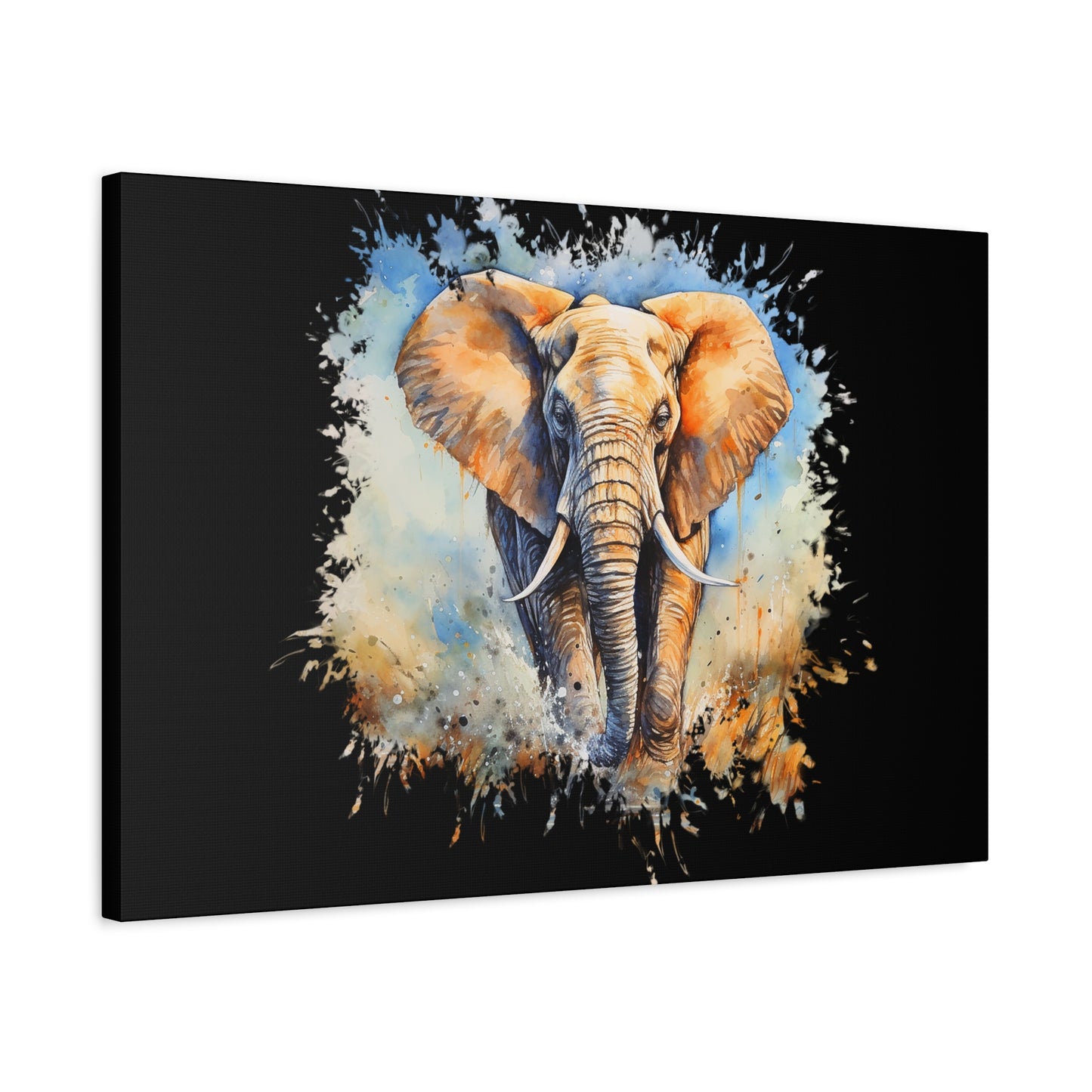 Matte Canvas, Stretched, 1.25" - Elephant
