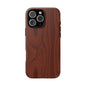 Wood Grain Phone Case, Stylish Tough Cases, Nature-Inspired Protective Cover, Unique Gifts for Him and Her, Eco-Friendly Tech Accessory