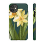 Floral Phone Case - Yellow Daffodil Design, Tough Phone Cover, Spring Decor, Floral Gift, Nature-Inspired Accessories