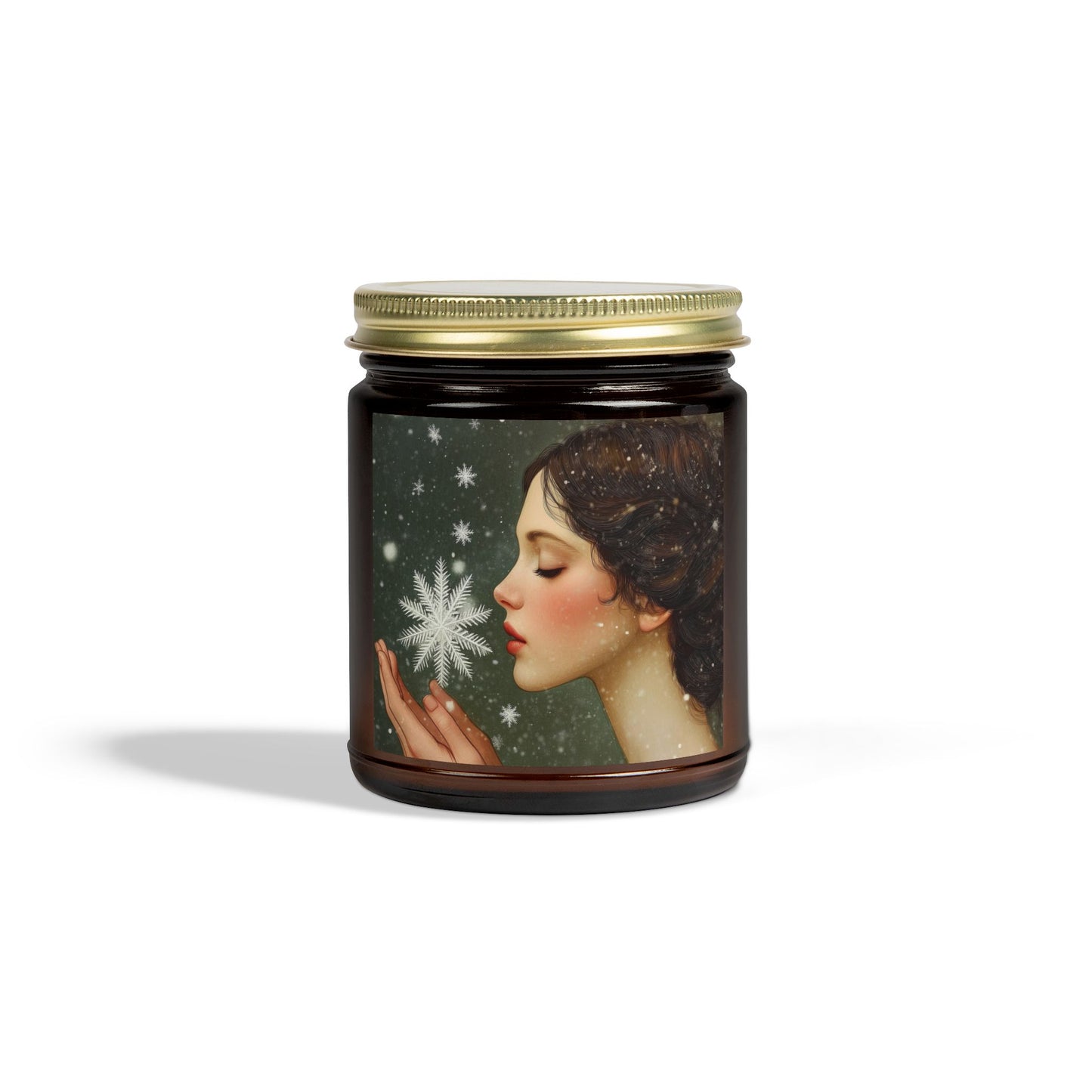 Coconut Apricot Scented Candle, Limited Edition Winter Candle, Decorative Home Fragrance, Gift for Her, Cozy Holiday Decor