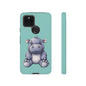 Cute Hippo Phone Case, Tough Phone Cover, Fun Animal Case, Gift for Kids, Cute Decor, Birthday Present