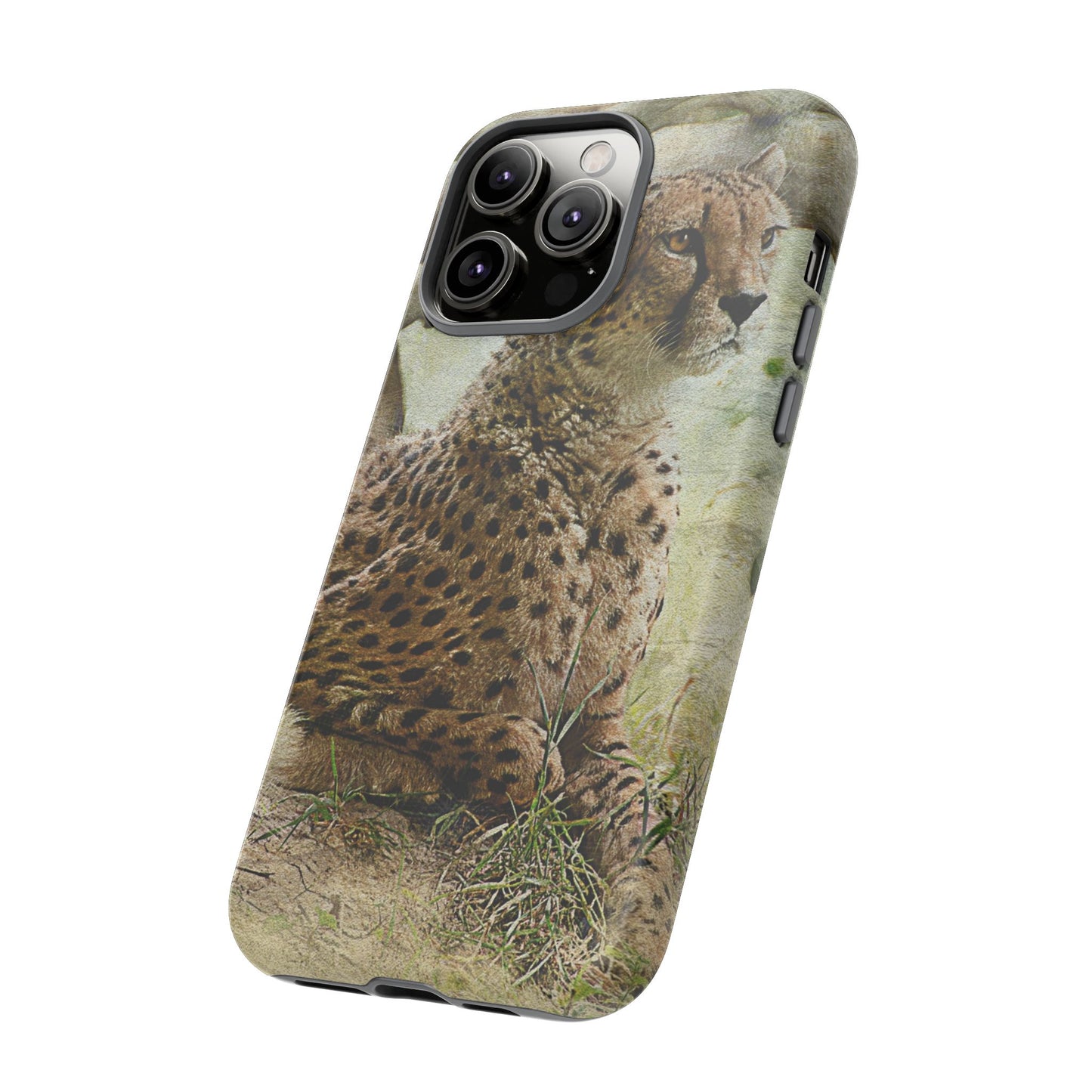 Cheetah Phone Case, Tough Cases, Animal Lover Gift, Wildlife Protection, Eco-Friendly Mobile Cover, Unique Phone Accessory