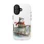 Snowman Phone Case – Winter Holiday Gift, Cute Snowman Design, Winter Accessories, Protective Phone Case, Unique Christmas Present