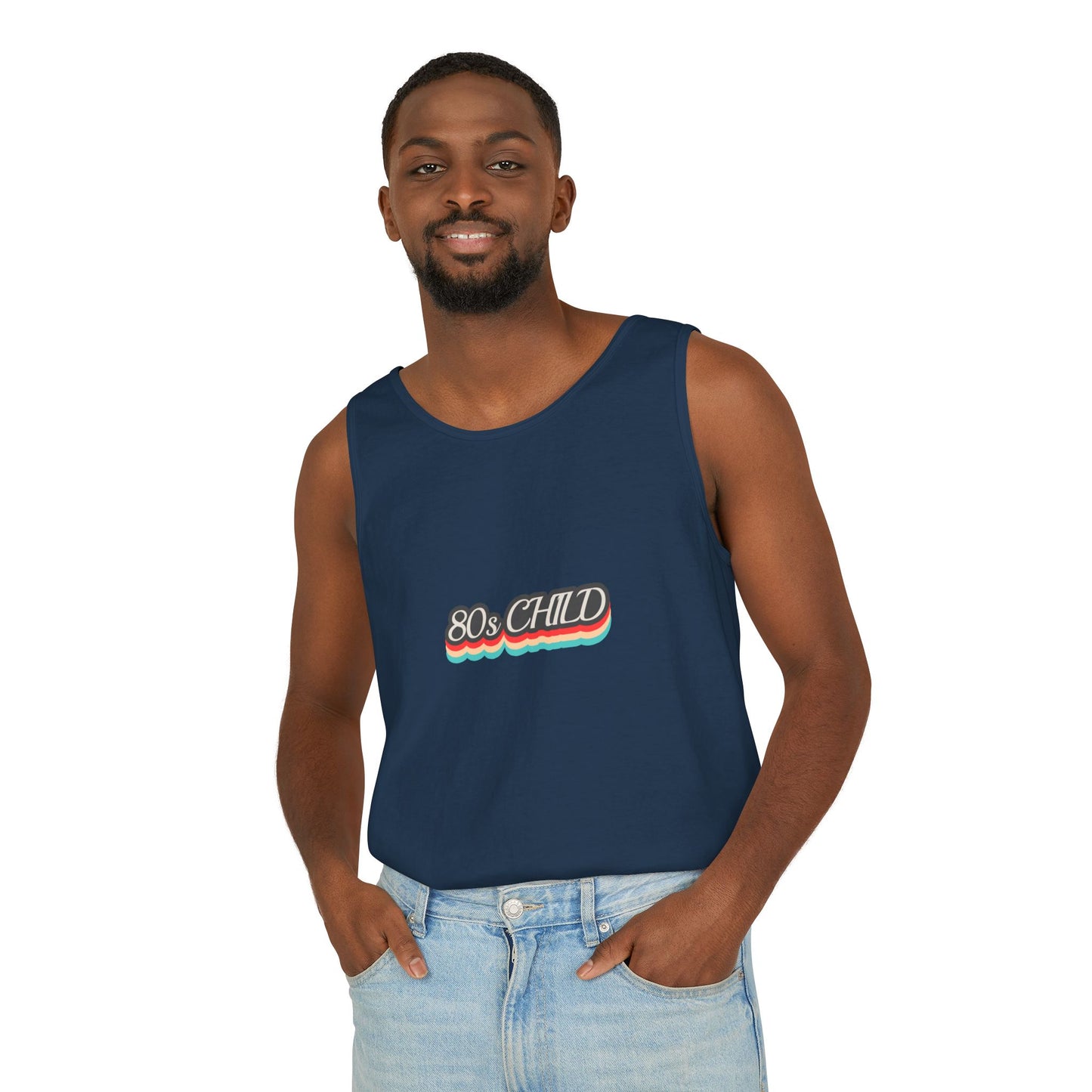 80s Child Unisex Tank Top | Retro Summer Wear, Vintage Style Shirt, Gift for 80s Lovers, Bohemian Fashion, Nostalgic Apparel