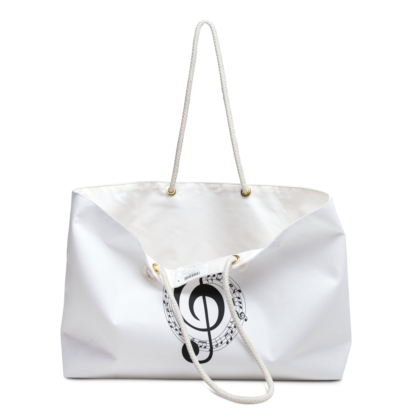 Musical Note Weekender Bag, Perfect for Musicians, Travel Tote,
