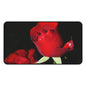 Rose Bloom Desk Mat — Red Rose Floral Mouse Pad for Office & Valentine’s Day