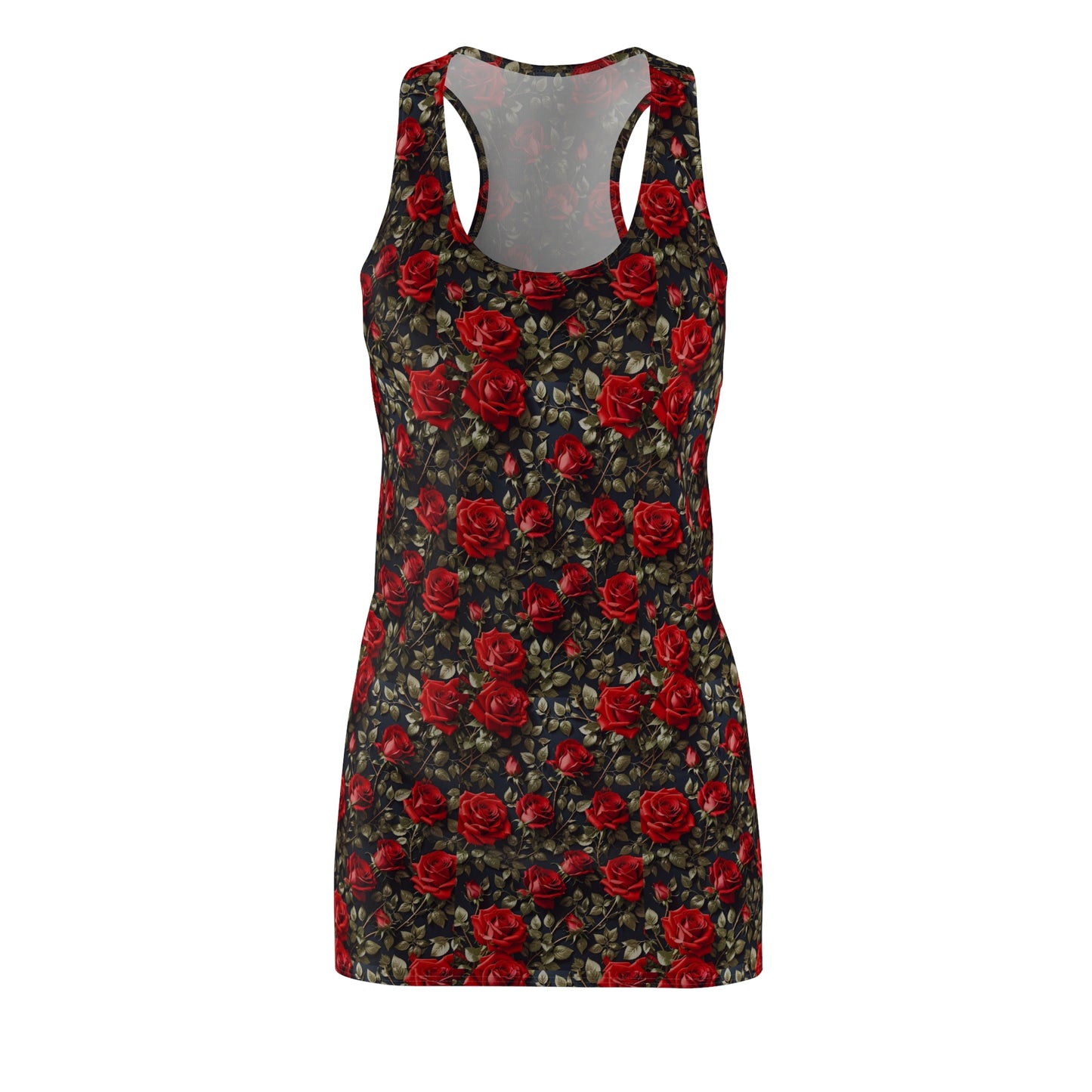 Elegant Floral Racerback Dress - Perfect for Summer, Beach Days, Weddings, Garden Parties, and Casual Outings
