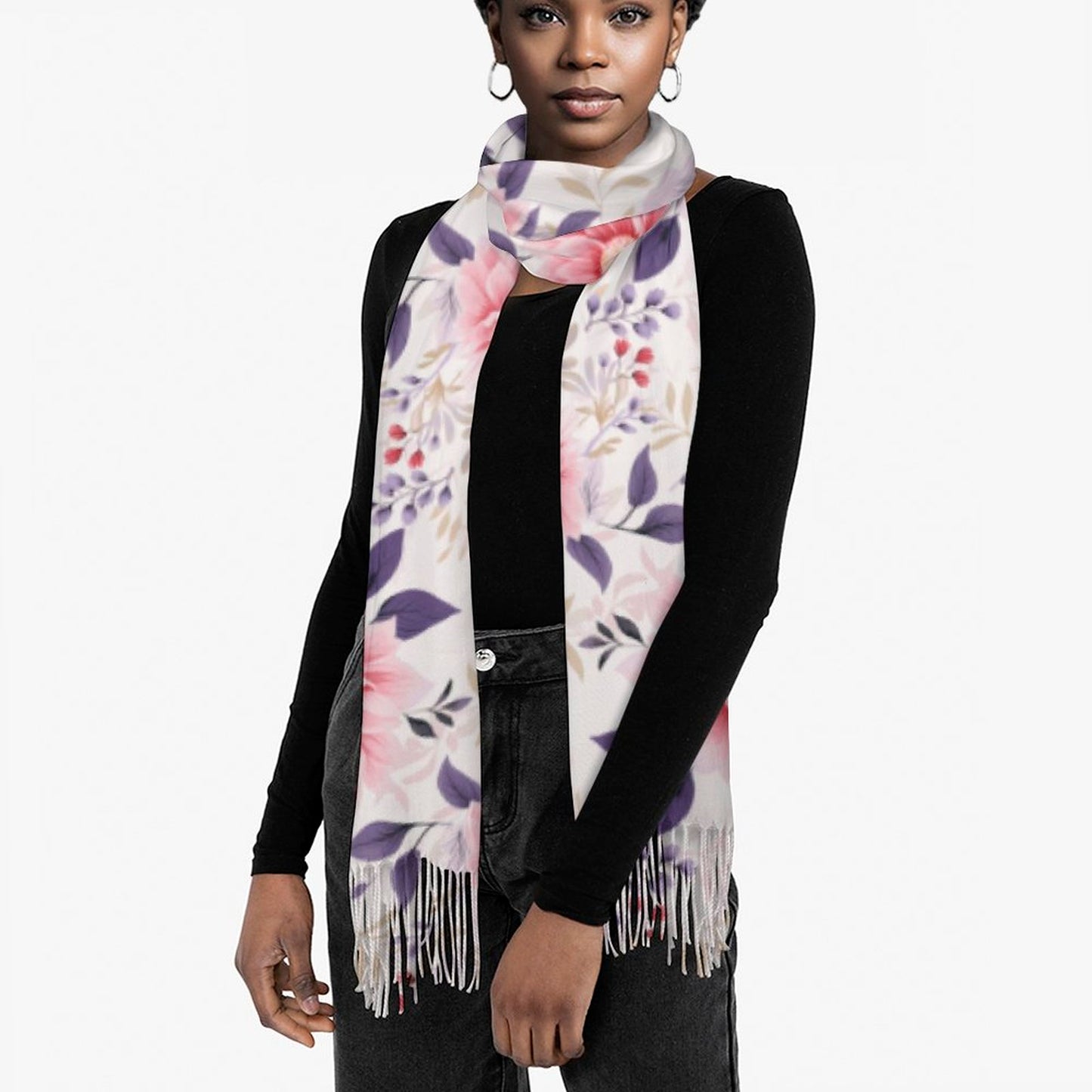Cashmere-like Tassel Scarf
