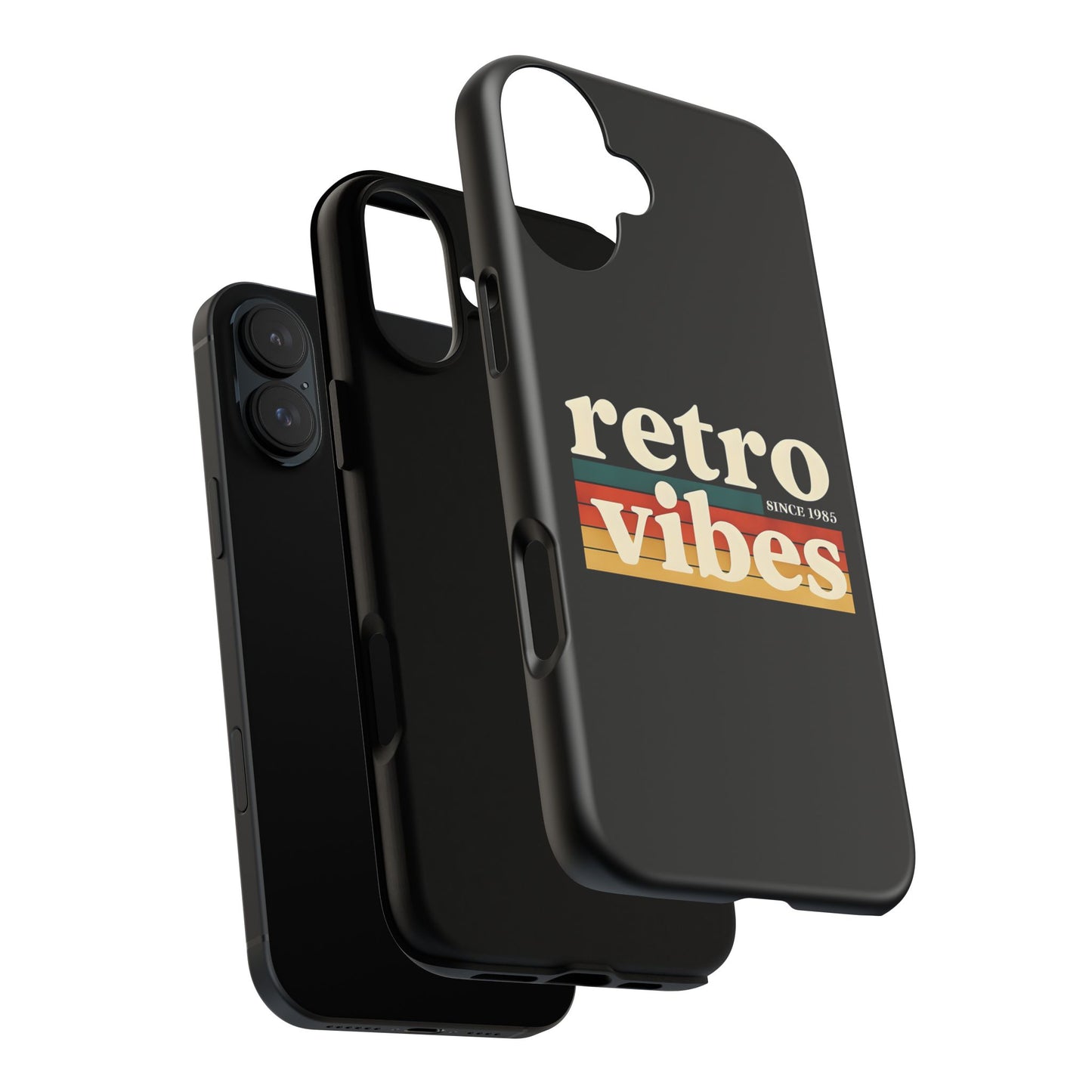Retro Vibes Phone Case, Tough Phone Cover, Vintage Style Case, Gift for Music Lovers, Retro Aesthetic Accessory